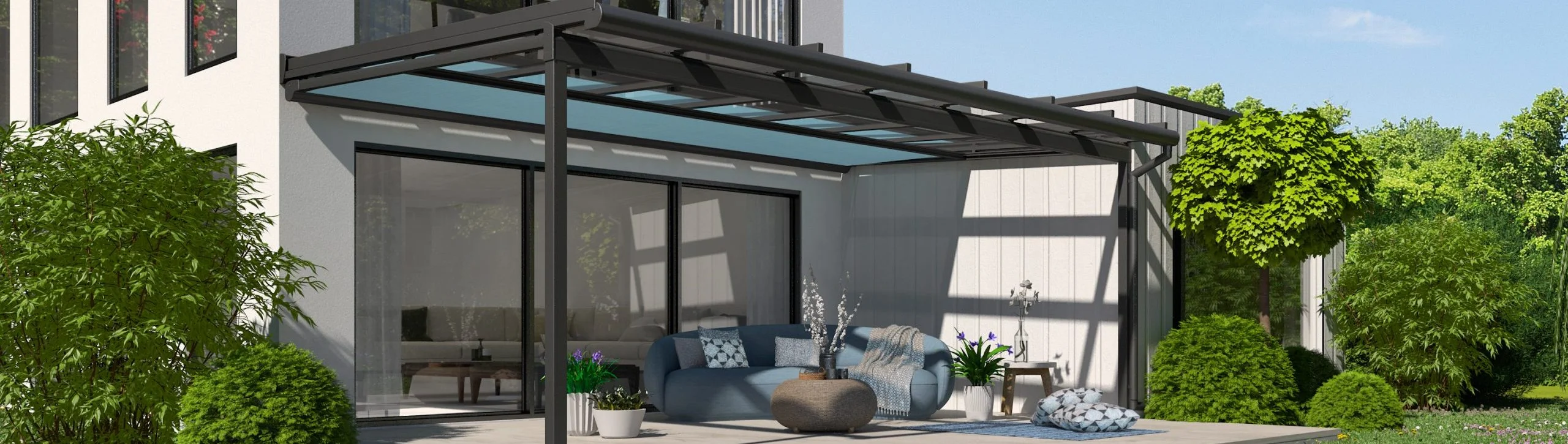 Erhardt Glass Veranda - aluminium verandas from Bloc Shading