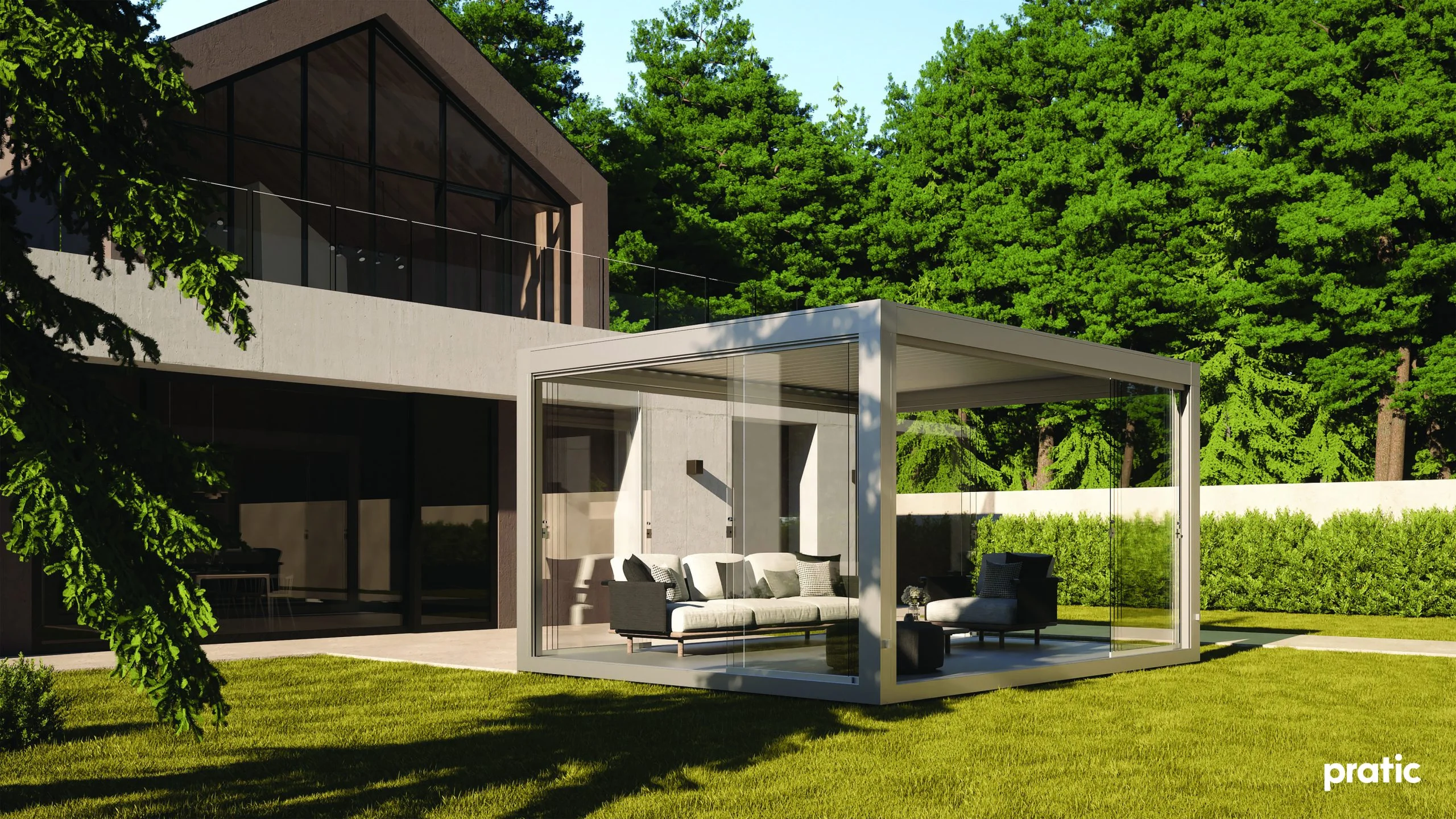Pratic Aluminium pergola - luxury outdoor shading