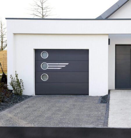 Image of a sectional garage door