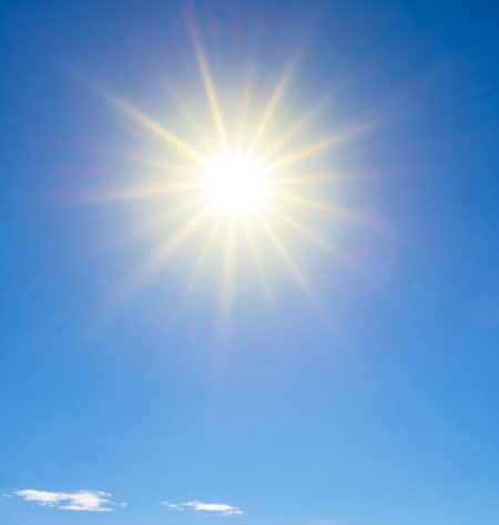 An image of the hot sun